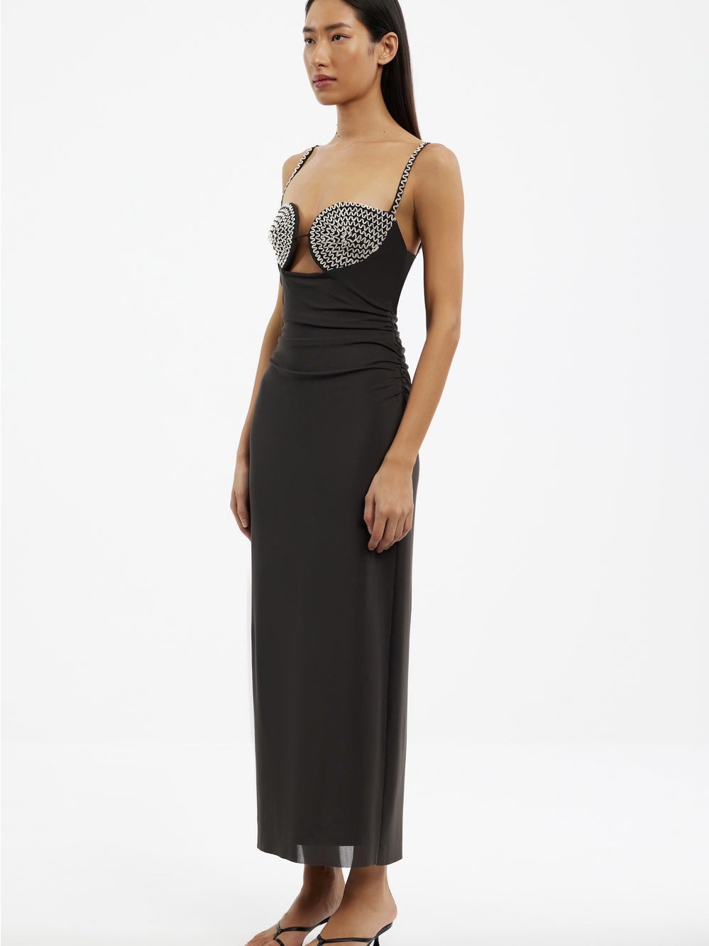 Significant Others Maddie Midi Dress in Espresso Brown size S NWT - Picture 2 of 8